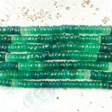 Load image into Gallery viewer, Green Onyx Heishi Gemstone Bead Strand
