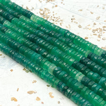 Load image into Gallery viewer, Green Onyx Heishi Gemstone Bead Strand
