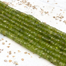 Load image into Gallery viewer, Vesuvianite Heishi Gemstone Bead Strand
