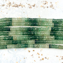 Load image into Gallery viewer, Green Aventurine Heishi Gemstone Bead Strand
