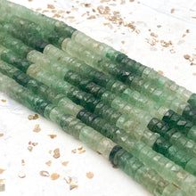 Load image into Gallery viewer, Green Aventurine Heishi Gemstone Bead Strand
