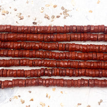 Load image into Gallery viewer, Red Jasper Heishi Gemstone Bead Strand
