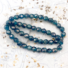 Load image into Gallery viewer, 6mm Pacific Blue Blend Faceted Round Fire-Polished Bead Strand
