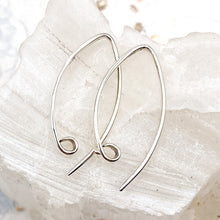 Load image into Gallery viewer, Hammered Bright Sterling Silver Ear Wire Pair
