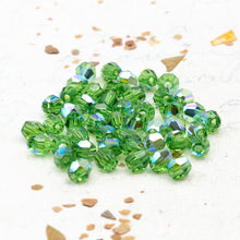 Load image into Gallery viewer, 3mm Fern Green AB Premium Crystal Bead Set - 48 Pcs
