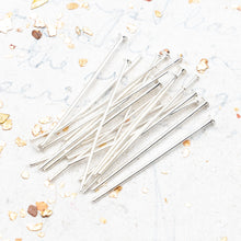 Load image into Gallery viewer, 1&quot; Sliver Head Pins - 20 pcs
