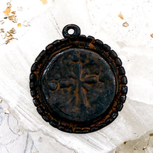 Load image into Gallery viewer, Oxidized Beaded Cross Pendant

