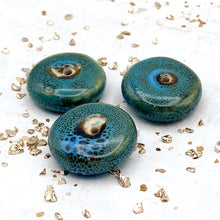 Load image into Gallery viewer, Turquoise Blue Ceramic Donut Melon
