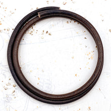 Load image into Gallery viewer, 6mm Round Dark Brown Leather
