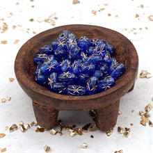Load image into Gallery viewer, Sapphire Starry Night Czech Rice Bead Pack
