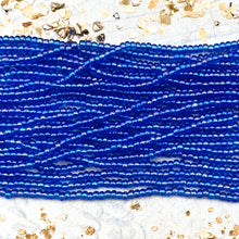 Load image into Gallery viewer, 10/0 Sparkling Blue Seed Bead Hank
