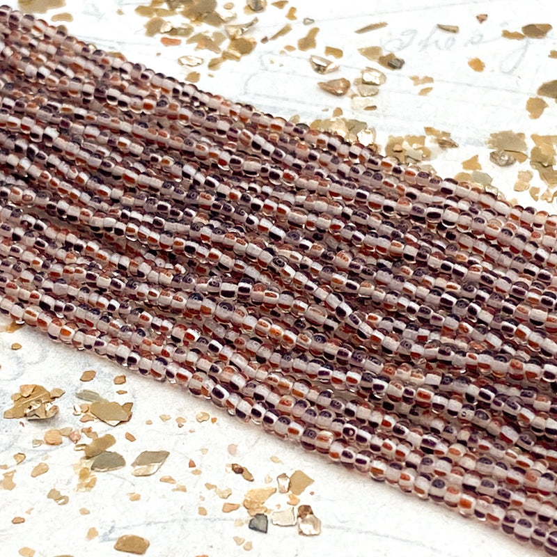 10/0 Red, White, & Black Seed Bead Hank