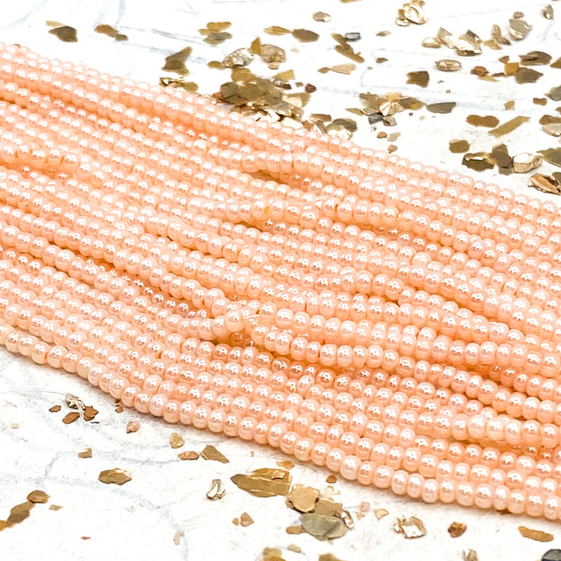 10/0 Pretty Peaches Seed Bead Hank