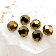 Load image into Gallery viewer, 8mm Dorado x2 Premium Austrian Crystal Faceted Bead Set - 4pcs
