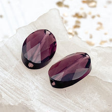 Load image into Gallery viewer, 14x10mm Amethyst Premium Austrian Crystal Oval Bead Pair
