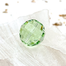 Load image into Gallery viewer, 12mm Peridot Chessboard Premium Austrian Crystal Bead
