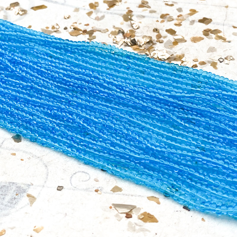 10/0 Aquamarine Seed Bead Hank
