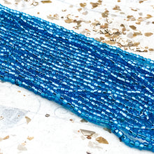 Load image into Gallery viewer, 10/0 Metallic Aqua Seed Bead Hank
