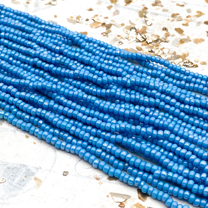 10/0 Bold & Blue Seed Bead Hank