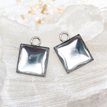 Load image into Gallery viewer, 10mm Stainless Steel Square Bezel Pendant
