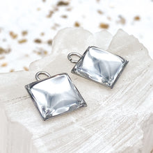 Load image into Gallery viewer, 10mm Stainless Steel Square Bezel Pendant
