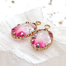 Load image into Gallery viewer, Peony Glass Charm Pair
