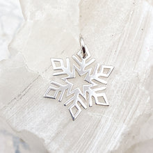 Load image into Gallery viewer, Pre-Order Sterling Silver Snowflake Charm
