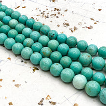Load image into Gallery viewer, Pre-Order Graduated Round Turquoise Bead Strand

