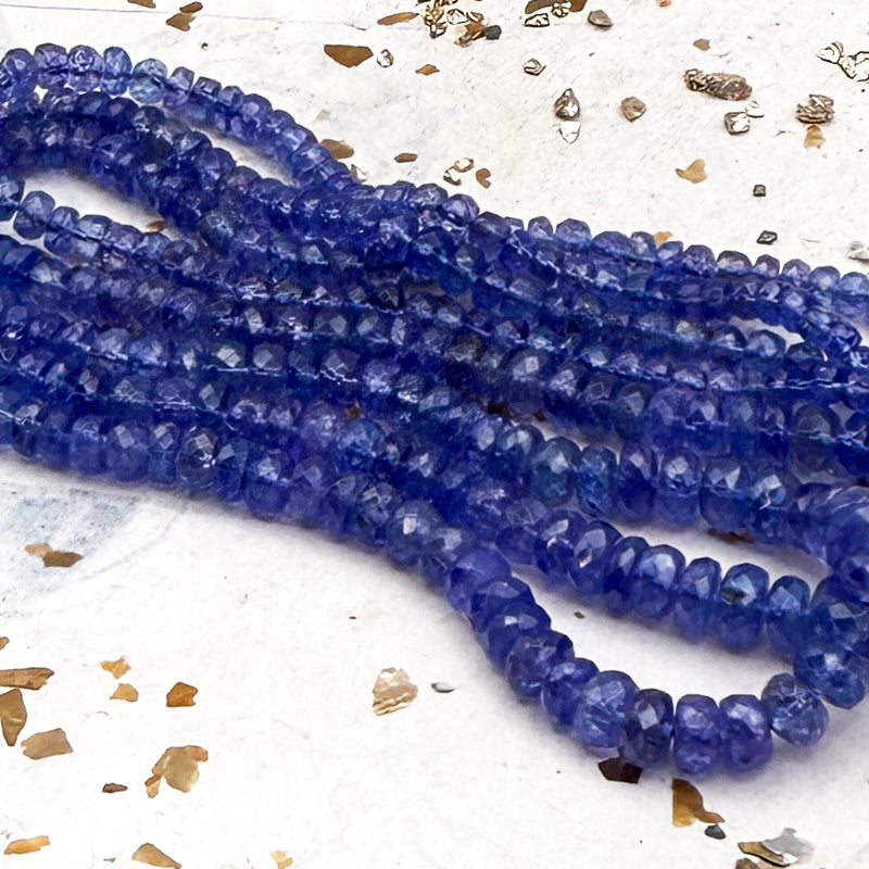 Pre-Order Graduated Tanzanite Faceted Bead Strand