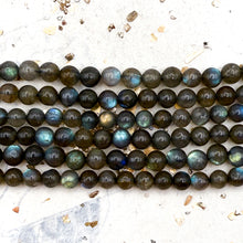 Load image into Gallery viewer, Pre-Order Smooth Round Labradorite Bead Strand-I

