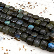 Load image into Gallery viewer, Pre-Order Cube Labradorite Bead Strand-A
