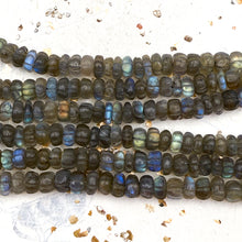 Load image into Gallery viewer, Pre-Order Melon Carved Labradorite Bead Strand-L
