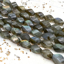 Load image into Gallery viewer, Pre-Order Twisted Oval Labradorite Bead Strand-F
