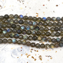 Load image into Gallery viewer, Pre-Order Faceted Round Labradorite Bead Strand-J
