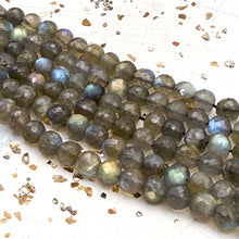 Load image into Gallery viewer, Pre-Order Faceted Round Labradorite Bead Strand-J
