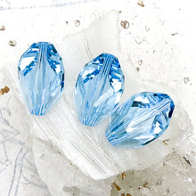 Load image into Gallery viewer, Pre-Order 20x13.5mm Aquamarine Austrian Crystal Cubist Beads - 3pcs
