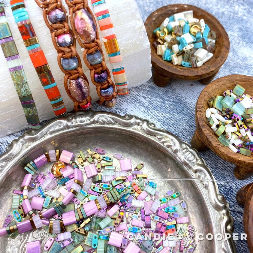 Tila Beads for Bracelets | Nostalgica Finished Piece