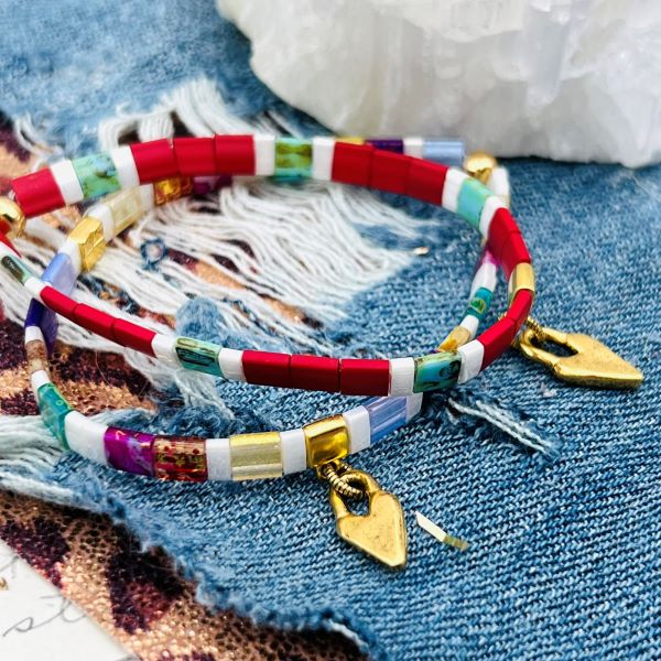 Tila Beads for Bracelets | Nostalgica Finished Piece