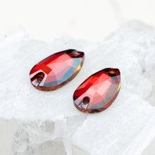Load image into Gallery viewer, Red Magma Classic Drop Sew-On Link Pair
