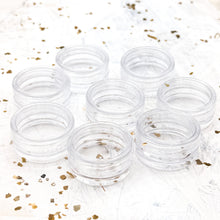 Load image into Gallery viewer, Clear 5 Gram Seed Bead Jars - 8 pcs
