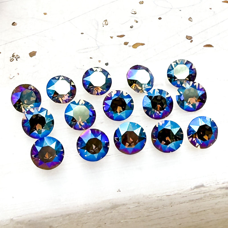 Pre-Order Black Diamond Shimmer Foiled Crystal Set - 15pcs