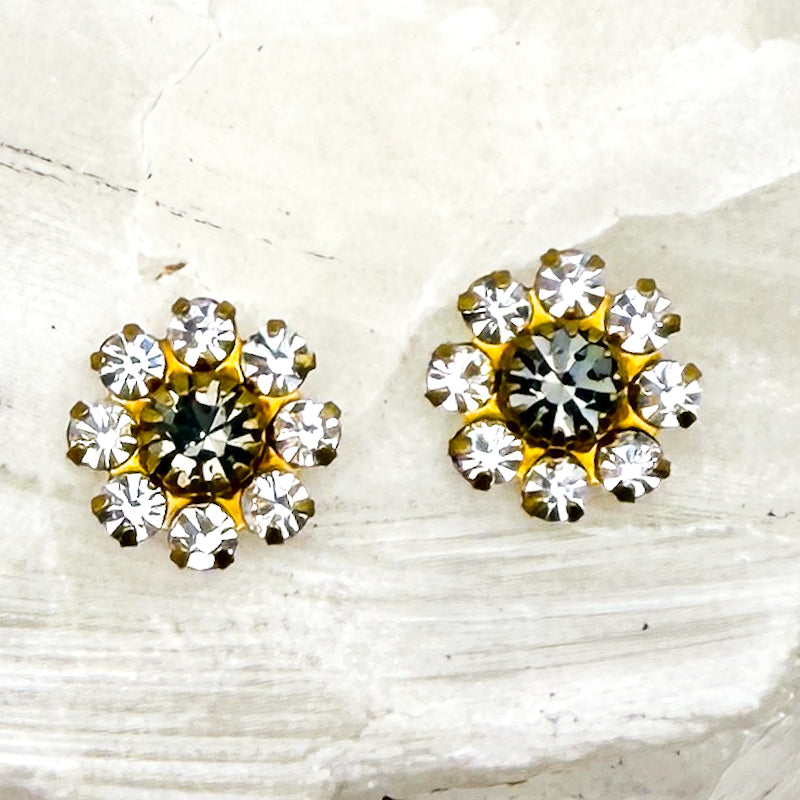 Gray Flower Pair - 2pcs