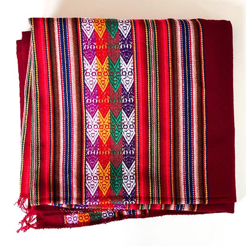 Colorful Textile Scarf or Tablecloth - Candie's Find