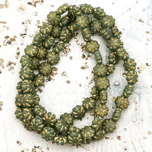 Load image into Gallery viewer, Pre-Order 9mm Cactus Flower Sea Green with an Etched Finish and a Gold Wash
