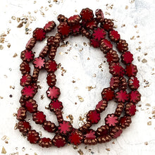 Load image into Gallery viewer, Pre-Order 9mm Cactus Flower Ruby Red with Bronze Finish
