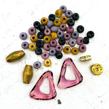 Load image into Gallery viewer, Pops of Purple and Pink Premo and Czech Earring Kit
