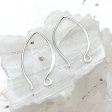 Load image into Gallery viewer, Sterling Silver Small Marquis Ear Wire Pair
