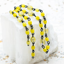 Load image into Gallery viewer, Bright Yellow Bead Chain - 1 Foot
