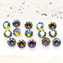 Load image into Gallery viewer, Citrus Green with Blue AB Foiled Crystal Set - 15pcs
