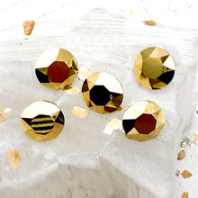Load image into Gallery viewer, 8mm Foiled Aurum Xirius Chaton Crystal Bead Set-5pcs
